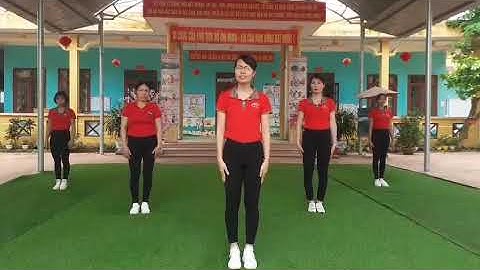 Bài tập thể dục sáng sôi động của các cô Trường MN Liên Chung