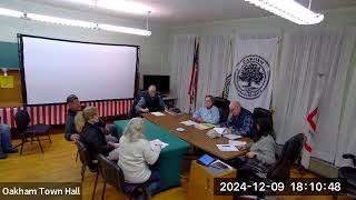 Board of Selectmen Meeting 12/9/24