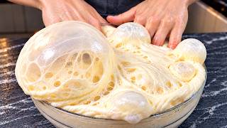 I always make yeast dough this way now! Almost LIQUID—no kneading, unbelievably airy! screenshot 2