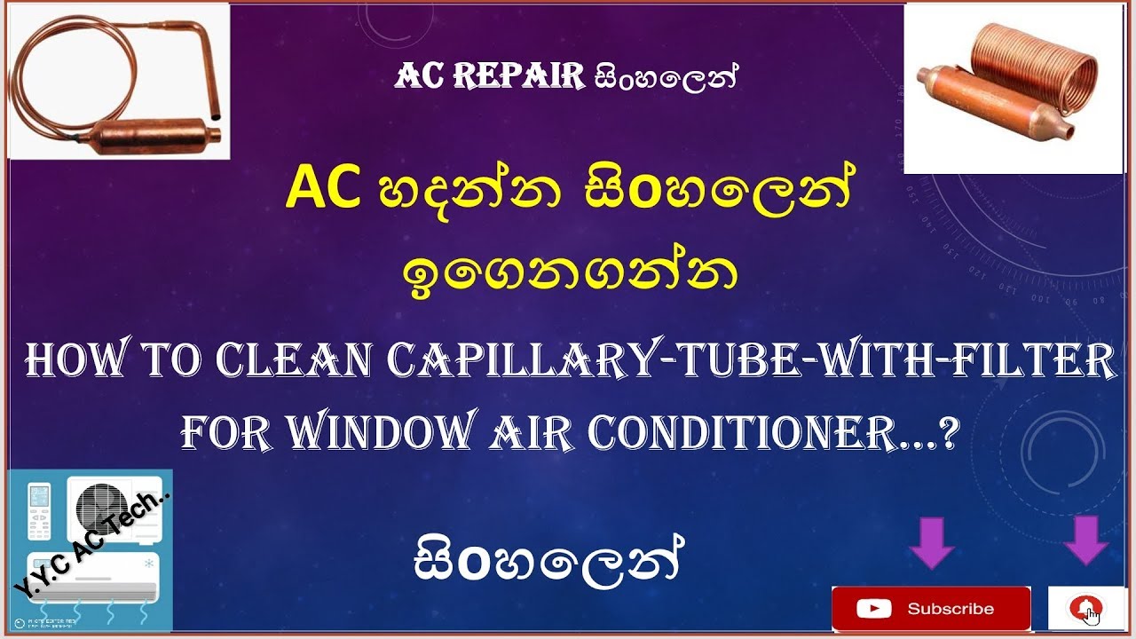 How to clean capillary tube with filter YouTube