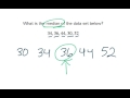 Finding the Median in Data Sets