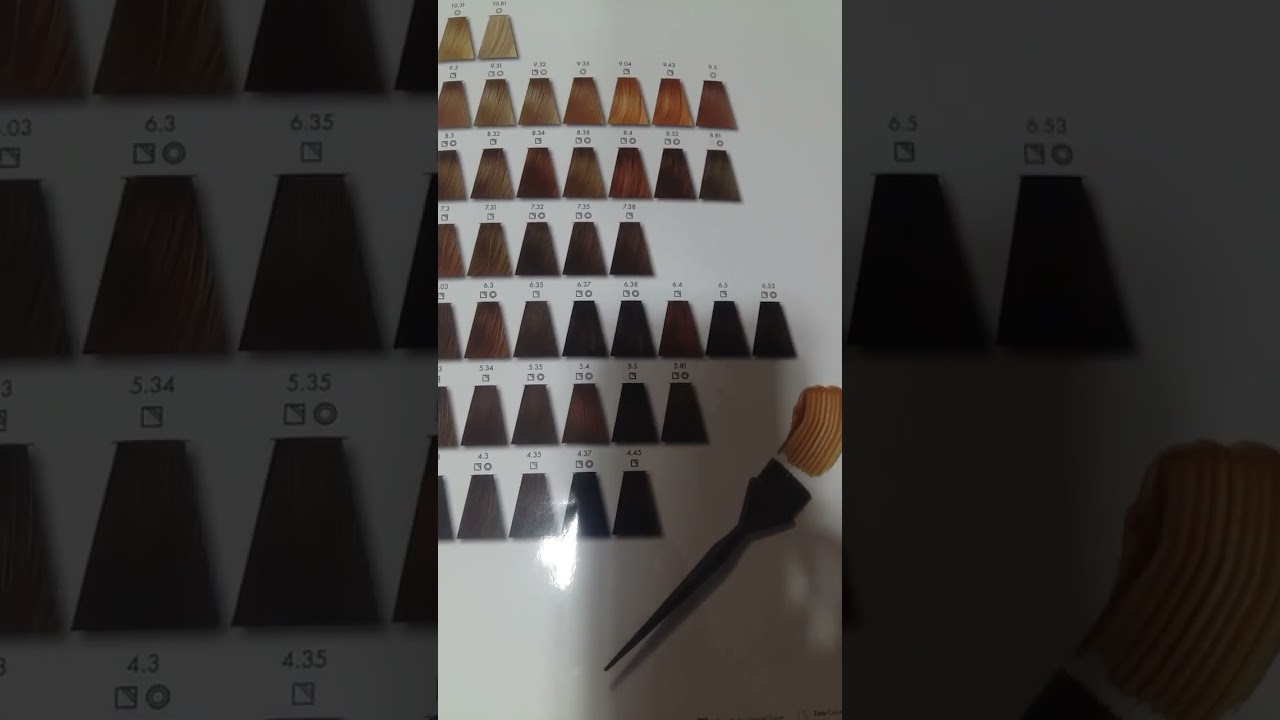 Keune Hair Color Shade Card | 