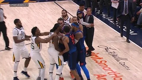 OKC Thunder vs Utah Jazz - All 11 fight/brawl scenes - ugliest game in years! - DayDayNews