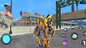 Bumblebee Multiple Transformation Jet Robot Car Game - Android Gameplay