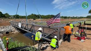 Pedestrian Bridge Installed In Unity Park; Will Open July 9