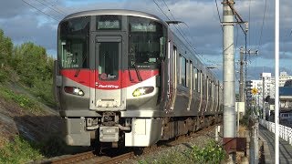 【4K】JR山陽本線　普通列車227系電車　ﾋﾛS19編成+ﾋﾛS40編成