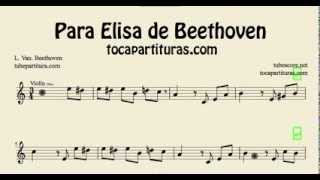 Para Elisa De Beethoven Partitura De Violin Y Oboe Youtube Ver mas ideas sobre partituras, violines, partituras violin. para elisa de beethoven partitura de