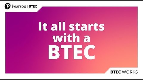 Pearson BTEC Opening Doors Brand Video 2024