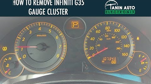 How to: 2004-2006 Infiniti G35 Meterpaneel Verwijderen Brandstofmeter Repareren | Tanin Auto Elec...