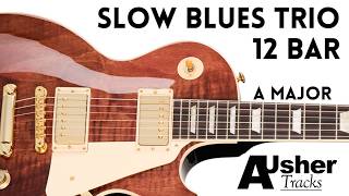 Slow Blues 12 Bar Guitar Backing Track Jam in A major