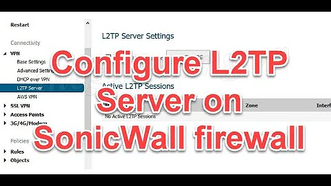 How toConfigure L2TP Server on SonicWall firewall