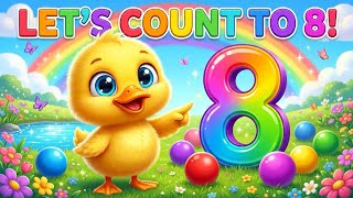 Learn Numbers 1-8 | 3D Educational Cartoon for Preschoolers #countingnumbers  screenshot 4
