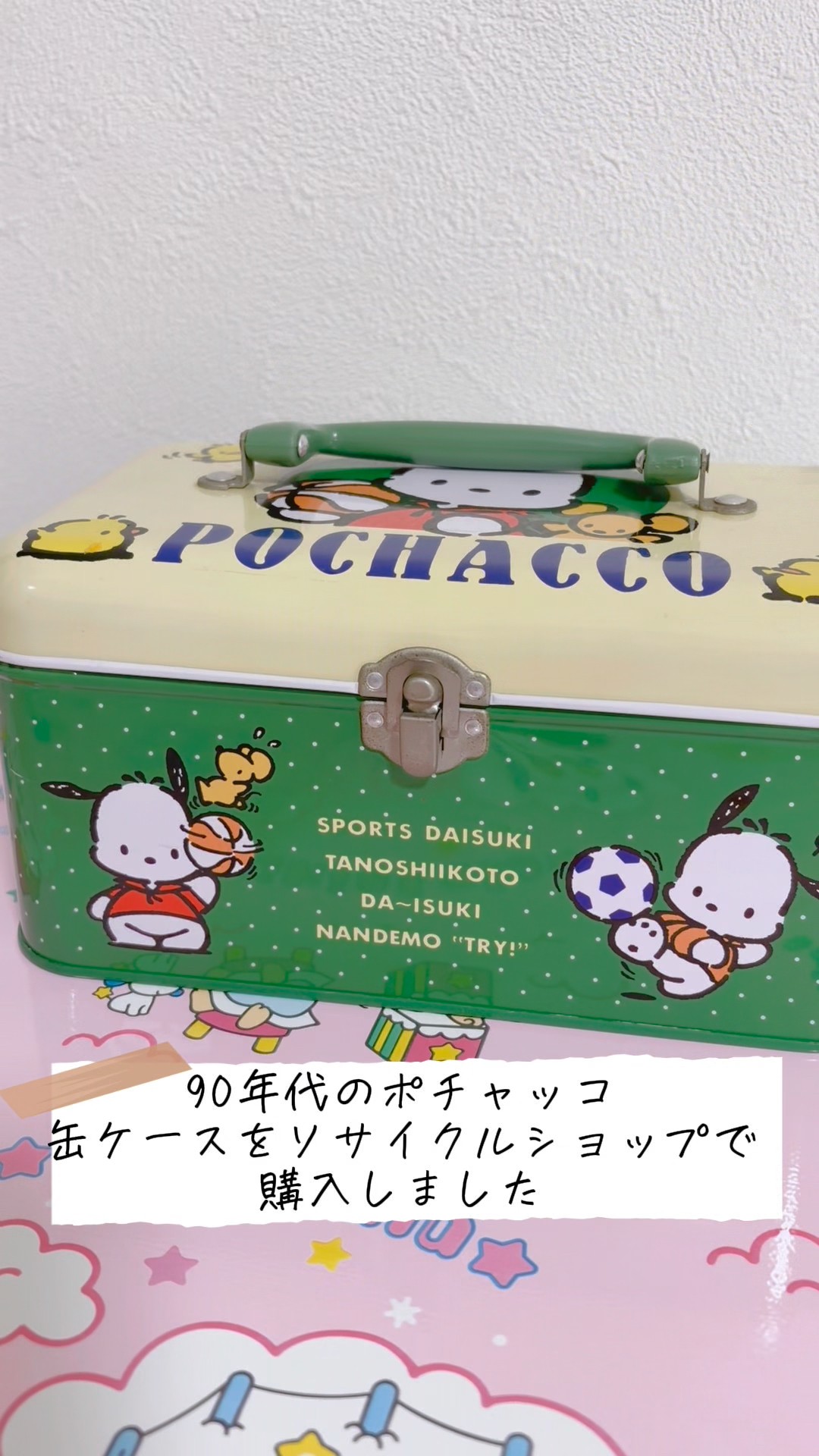1993年ポチャッコ缶ケースを紹介 #サンリオ#ポチャッコ#レトロサンリオ