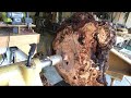 Wood turning Cherry Burl