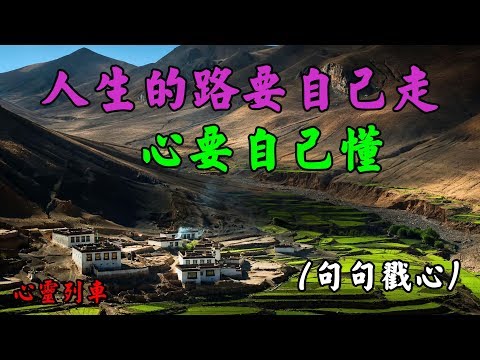 【心靈列車 】 人生的路要自己走，心要自己懂！：流不出眼淚的傷，心最疼。難以言說的苦，最難扛。其實，人在脆弱時都想有份停靠…