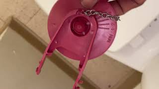 Step by step on how to remove and install a toilet flapper.