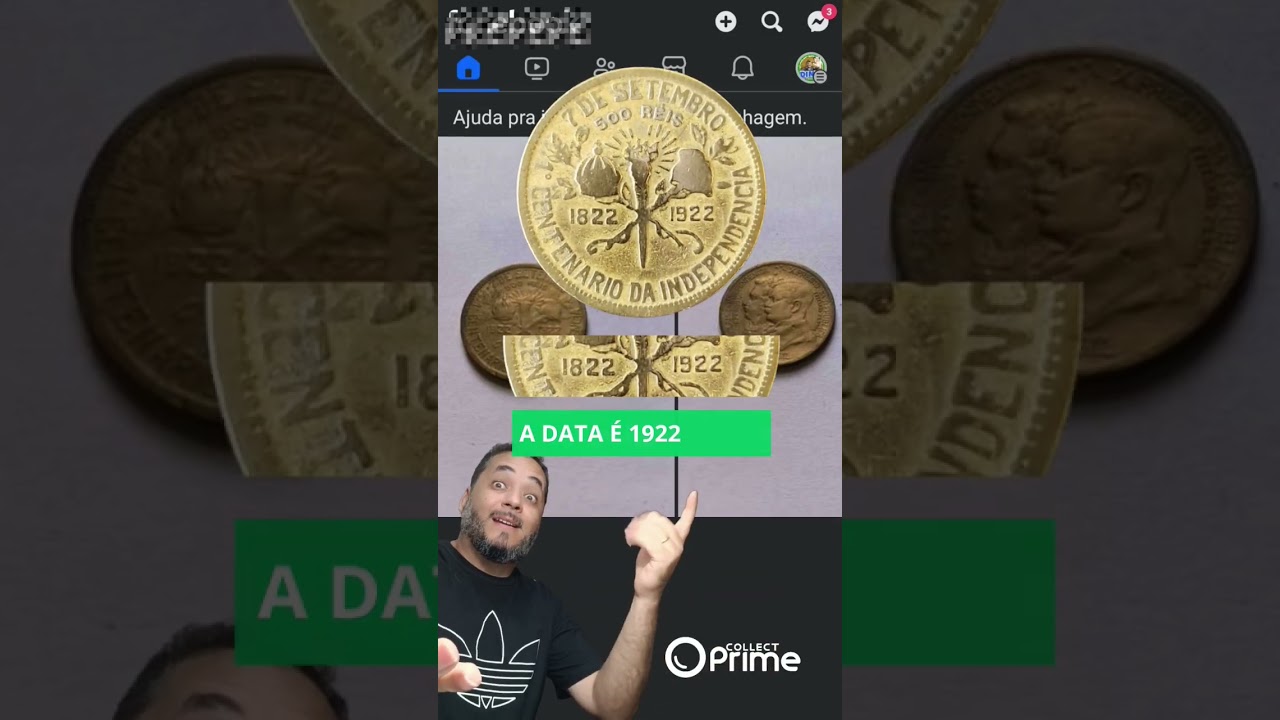 "500 RÉIS CENTENÁRIO DA INDEPENDÊNCIA" Qual é a data da moeda?