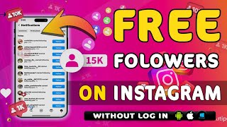 How To Get Free Instagram Followers ❤️ How To Grow On Instagram🚀 Free Instagram Followers