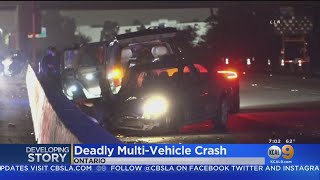 1 Killed In Multicar Crash On 60 Freeway In Ontario