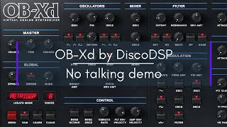 FREE SYNTH: OB-Xd - No talking demo