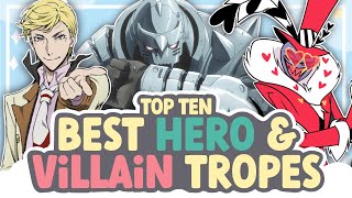 Top 10 BEST Hero & Villain Tropes (And I Draw Them All) || SPEEDPAINT + COMMENTARY