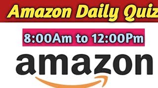 Amazon Daily Quiz 