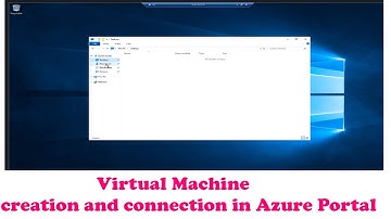 Virtual Machine creation in Azure Portal.