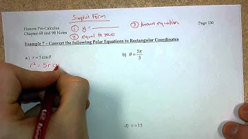 Advanced Pre-Calculus Section 9.6 (Notes Page 130 - Part )