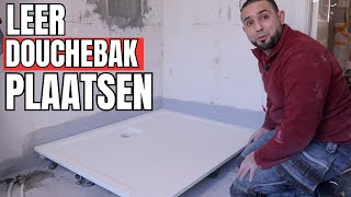 Leer het geheim van het installeren van een douchebak als een pro! #diybathroom