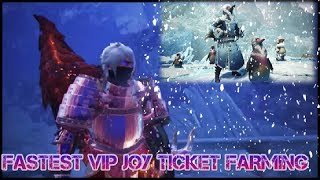 MHW ICEBORNE| FASTEST VIP JOY TICKET FARM METHOD AND ROUTE! HD