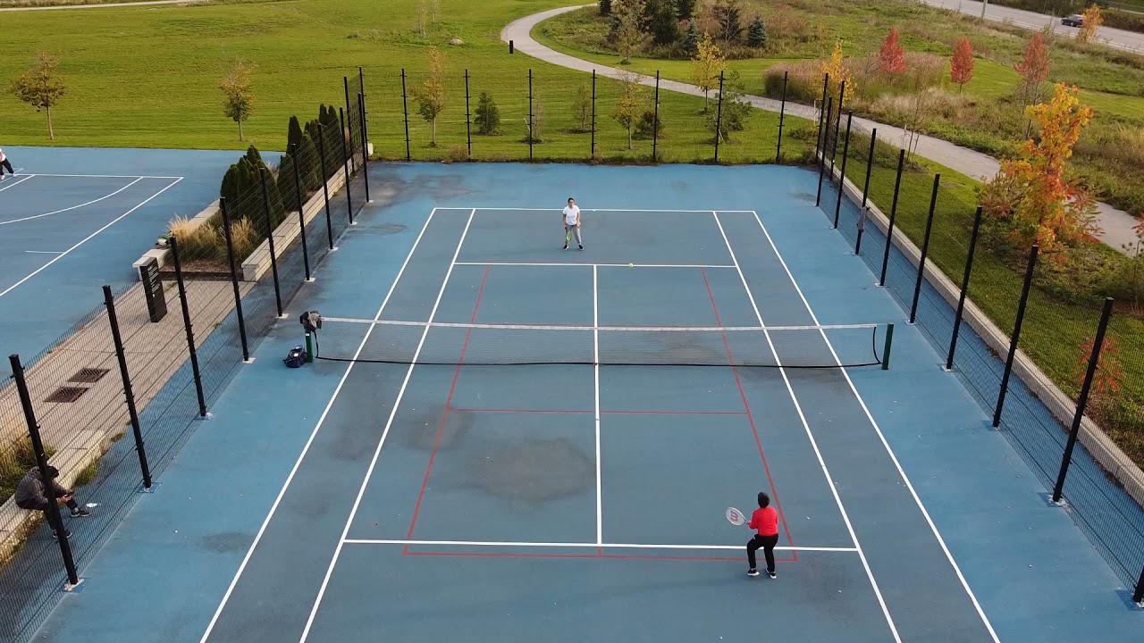 Tennis with Ayansh at Audley Recreation Centre, Ajax