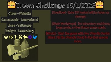 Crown Challenge 10/1/2023 - Randomly Generated Droids