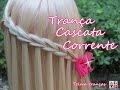 Trança Cascata Corrente, trança embutida, Waterfall Braid, Trenza de Cadena - Telma tranças