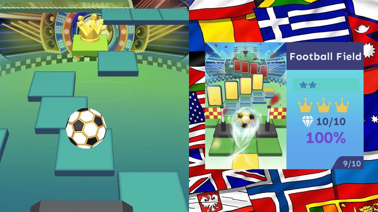 Rolling Sky - Football Field Bonus 16 (Hardest)