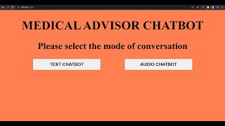 Medical Adviser Chatbot Explanation- using Flask, OpenAI