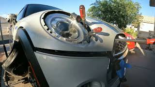 2021 MINI COOPER  HOW TO OPEN HOOD WITH THE TWO BROKEN HOOD LATCHES