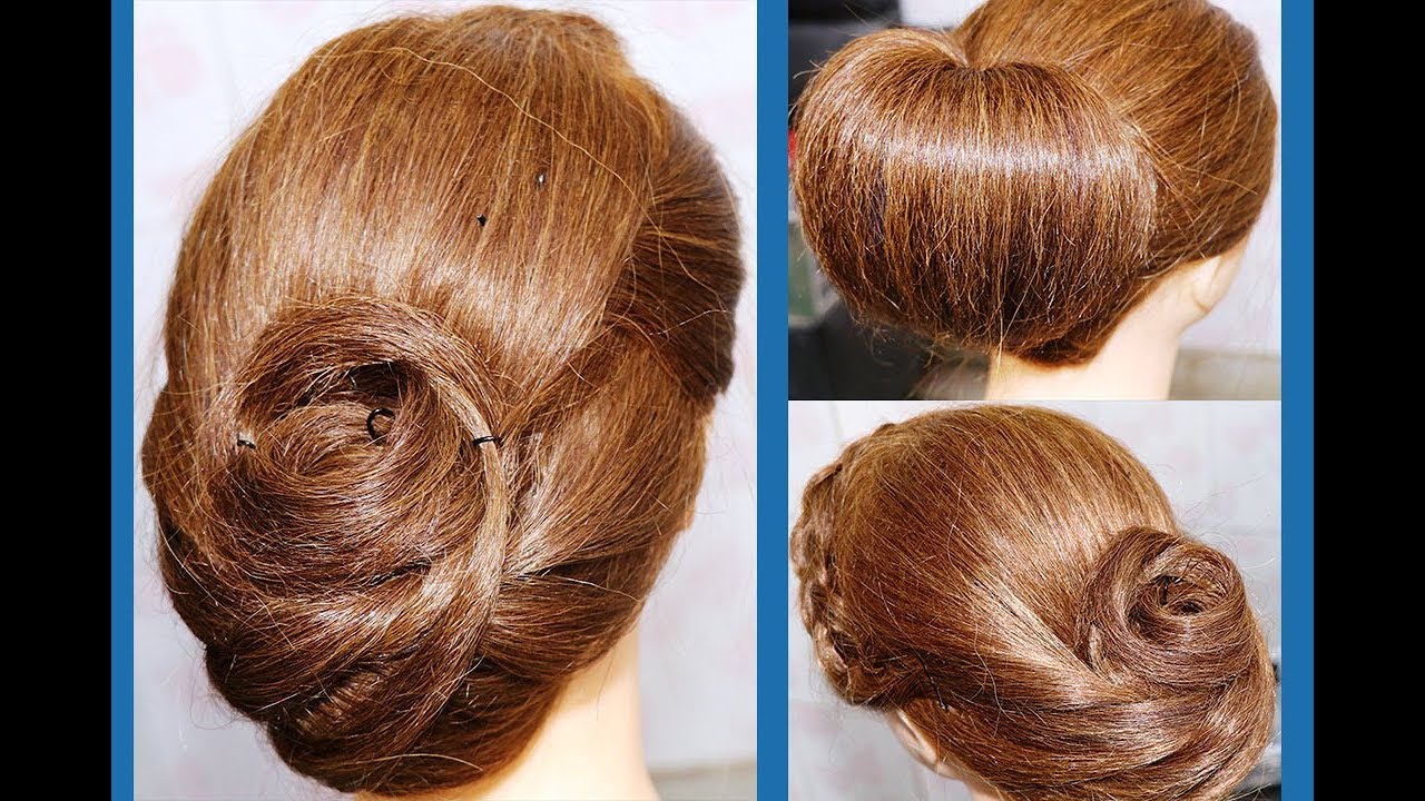 Easy day to day hair bun style - 1 video 2 easy hair bun - DIY - Hairstyle for medium thin hairs
