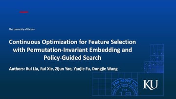 KDD 2025 - Continuous Optimization for Feature Selection with Permutation-Invariant Embedding