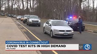 VIDEO: COVID test kits in high demand around the state