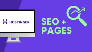 page settings for seo in hostinger