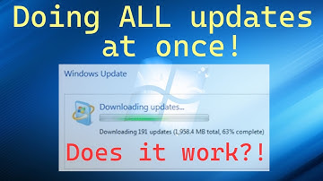 Installing every Windows 7 update at once!