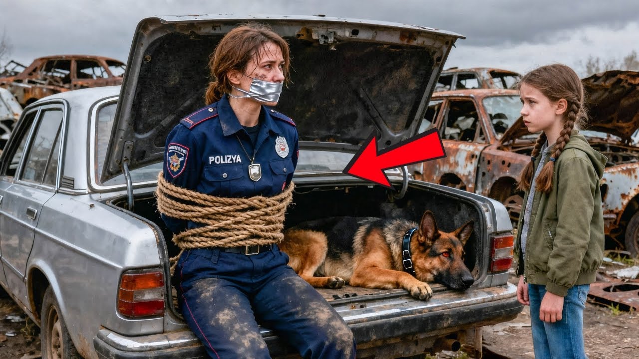 Бездомная девочка спасла офицера и его собаку из багажника — правда заставила город плакать