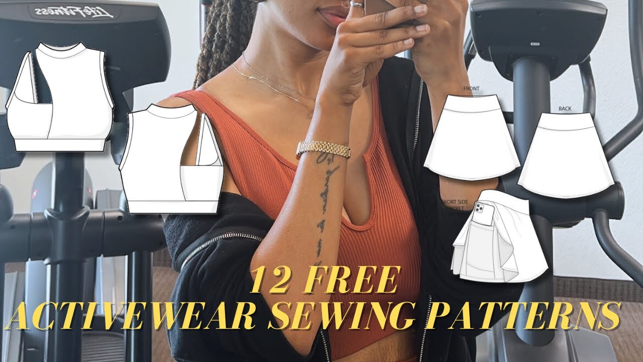 12 FREE Sewing Patterns for Activewear - YouTube