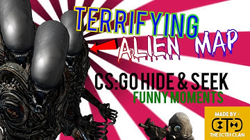 SCARIEST HIDE & SEEK MAP EVER! - Alien Map CS:GO Hide and seek CrasherComedy #2