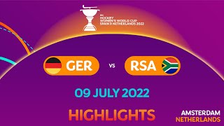 Fih Hockey Womens World Cup 2022 Game 25 Crossover - Germany Vs South Africa
