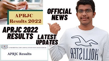 APRJC RESULTS DATE 2022 || APRJC RESULTS 2022 AP || APRJC EXAM RESULTS 2022 || APRJC LATEST NEWS