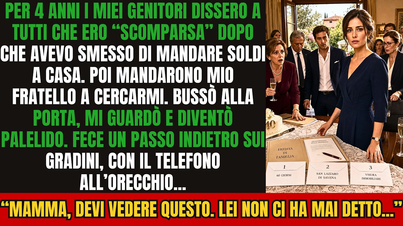 Ho passato quattro anni a sentirmi dire che ero “scomparsa”. La verità era molto più semplice: avevo smesso di mandare i soldi che per sei anni avevano pagato il tetto di mia madre, i regali di...