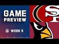 San Francisco 49ers vs. Arizona Cardinals | Week 5 NFL Game Preview