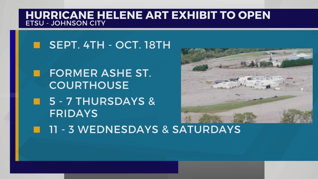 ETSU to host art exhibit showcasing impact of Hurricane Helene, resilience of community