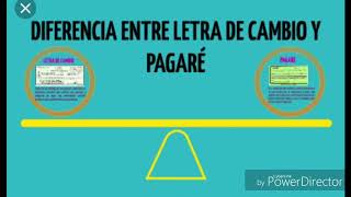 Diferencia entre titulo de cambio y pagaré